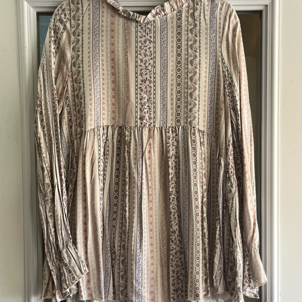 Lovely Melody Multicolor Patterned Blouse